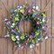 20-Inch Spring Daisy Wreath for Front Door – Artificial Wildflower & Eucalyptus Greenery Farmhouse Wreath for Indoor Outdoor Home Decor